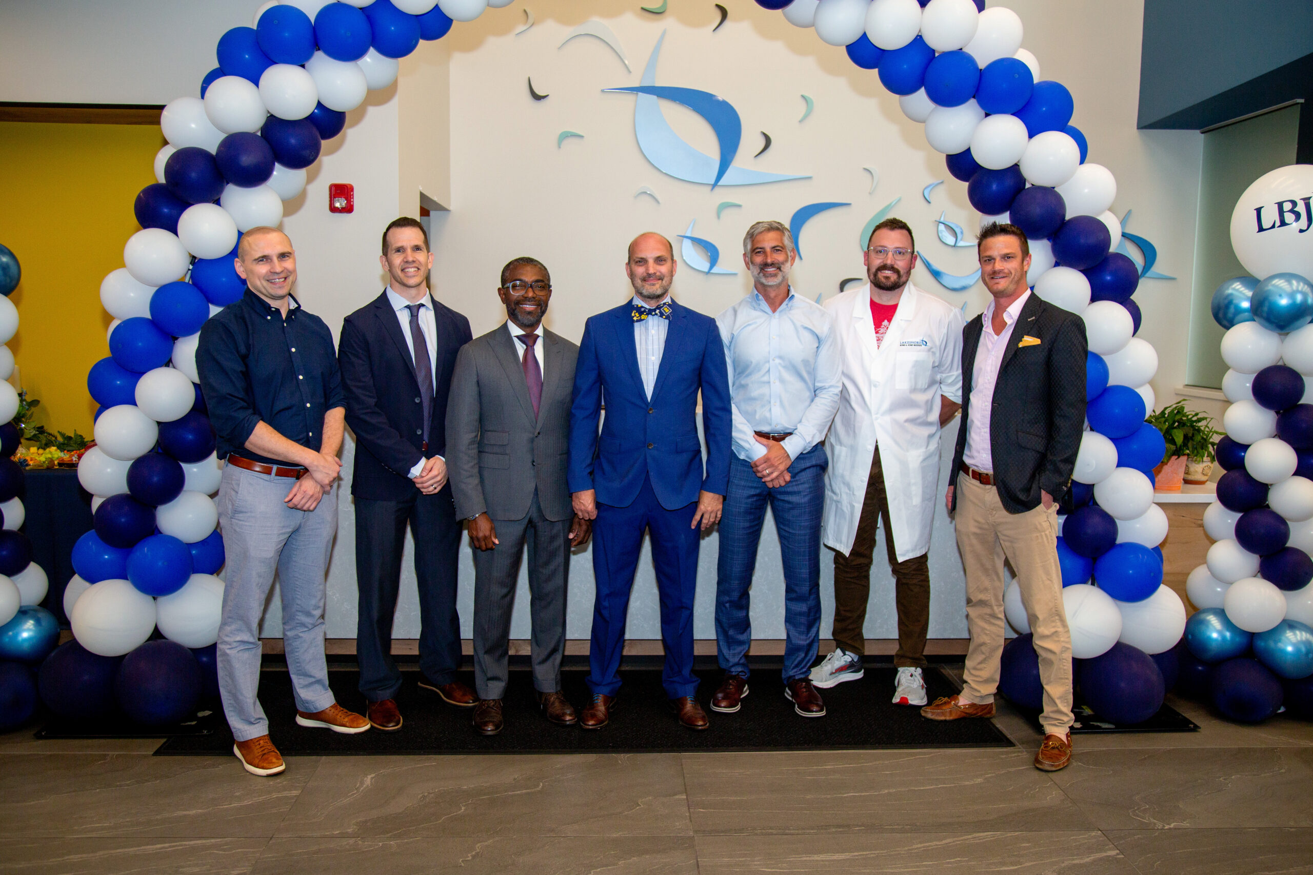 Dr. Adrian Sonevytsky, Dr. John A. Guzzo, Dr. Dwight Tyndall, Dr. Aaron Anderson, LBJI president, Dr. Ryan J. Plank, Dr. Aaron K. Ruter, Dr. Michael E. Kralovec